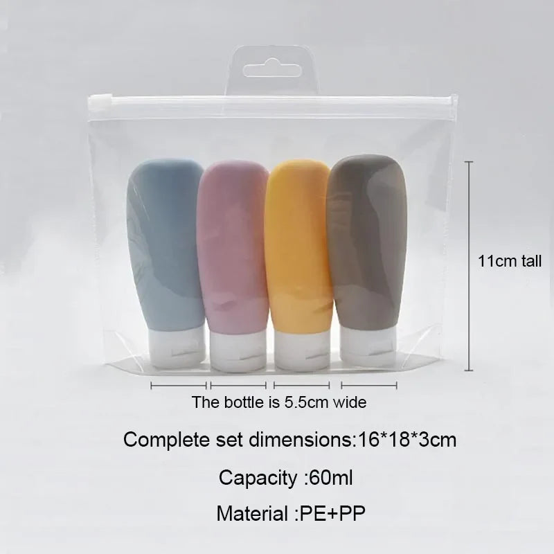 60ml Travel Containers Set | Refillable Travel Bottles Kit for Toiletries